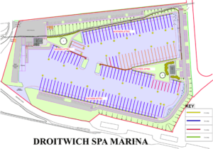 droitwich spa marina map 300x210