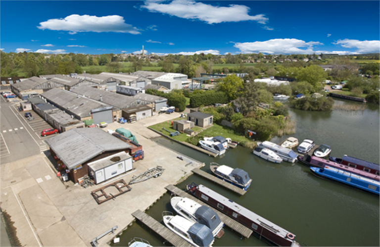 oundle marina drone 768x499