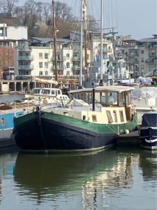 dutch barge in bristol 1 225x300