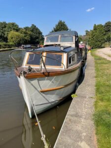 dobson 27 wooden boat for sale 4 225x300