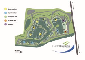 North Kilworth Marina Map 300x212
